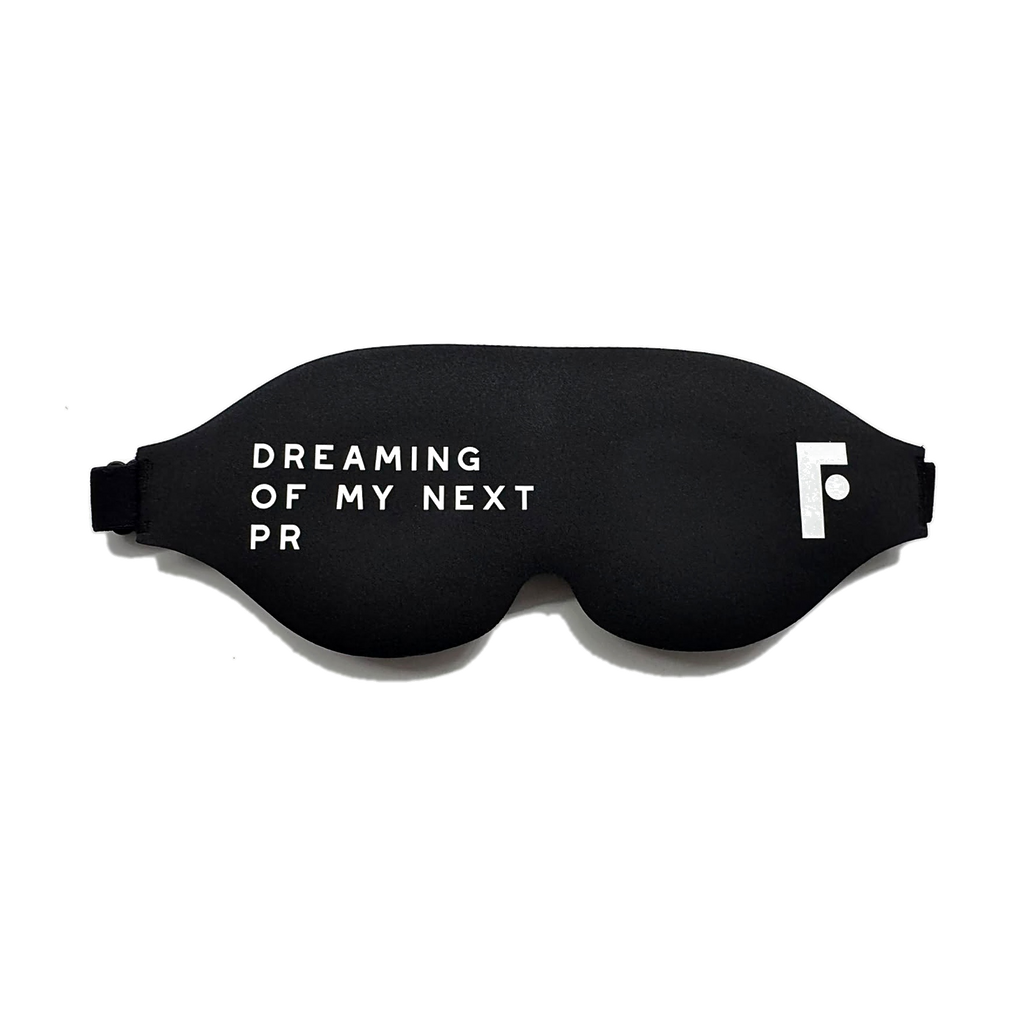 Antifaz 3D Flooxe negro, vista frontal