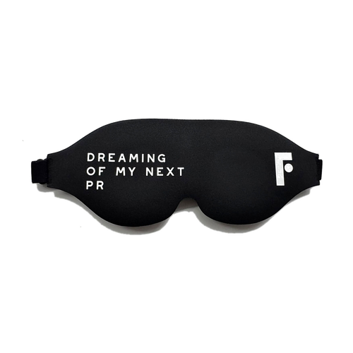 Antifaz 3D Flooxe negro, vista frontal