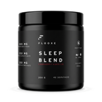 Flooxe Sleep Blend Cranberry Hibiscus, pote de 200 g con 40 porciones, vista frontal